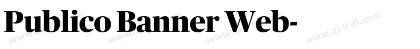 Publico Banner Web字体转换